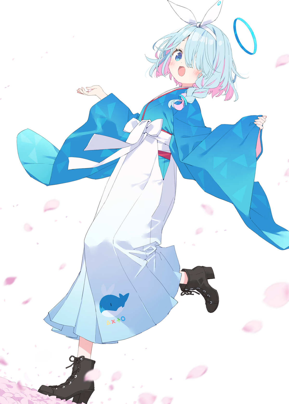 蓝发少女动漫壁纸