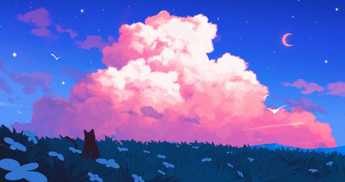 星空下的宁静夜晚
