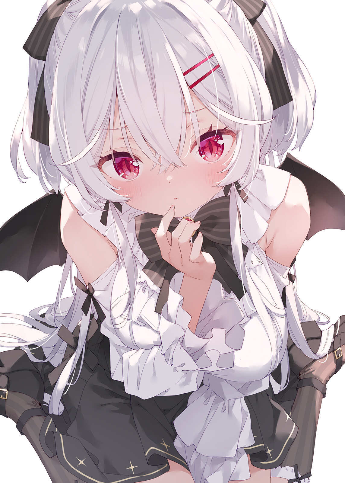 白色长发女孩