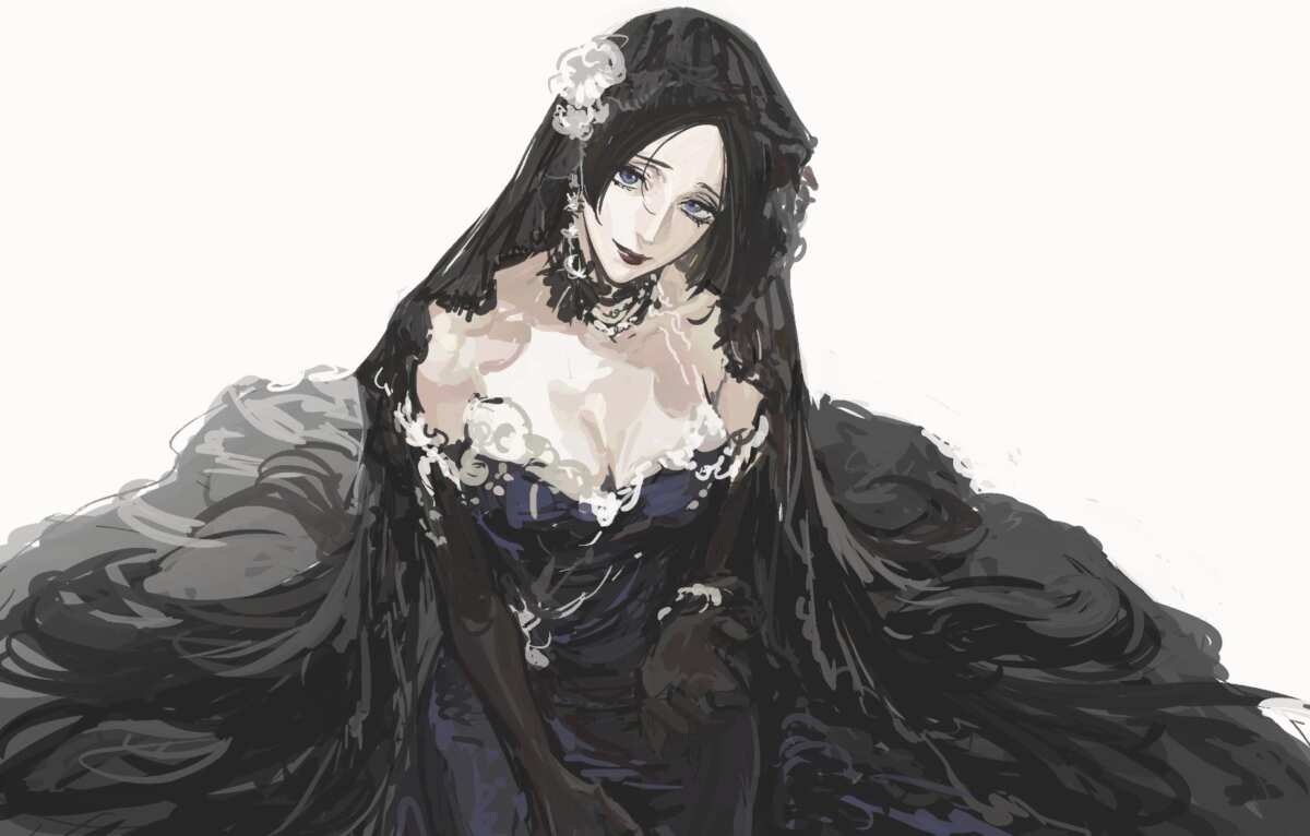 神秘黑衣女子
