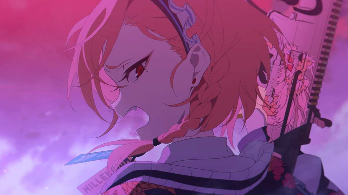 粉红发少女