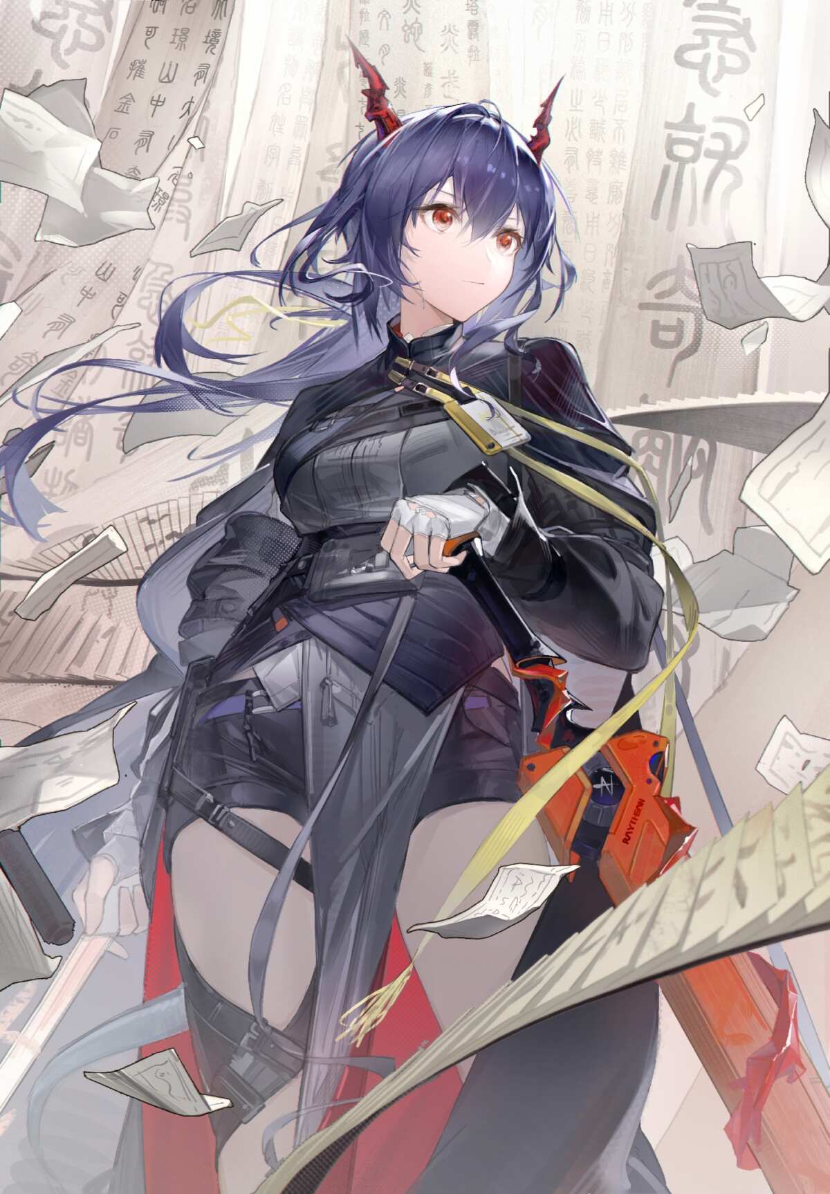 蓝色长发角色壁纸