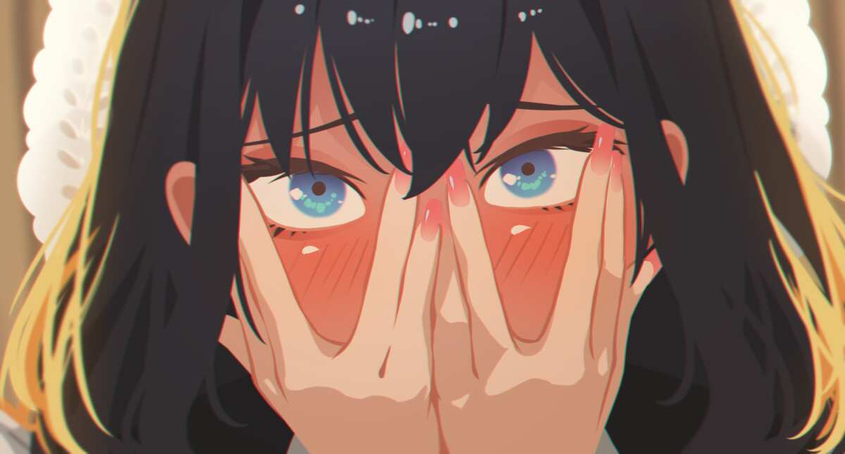 害羞动漫女孩