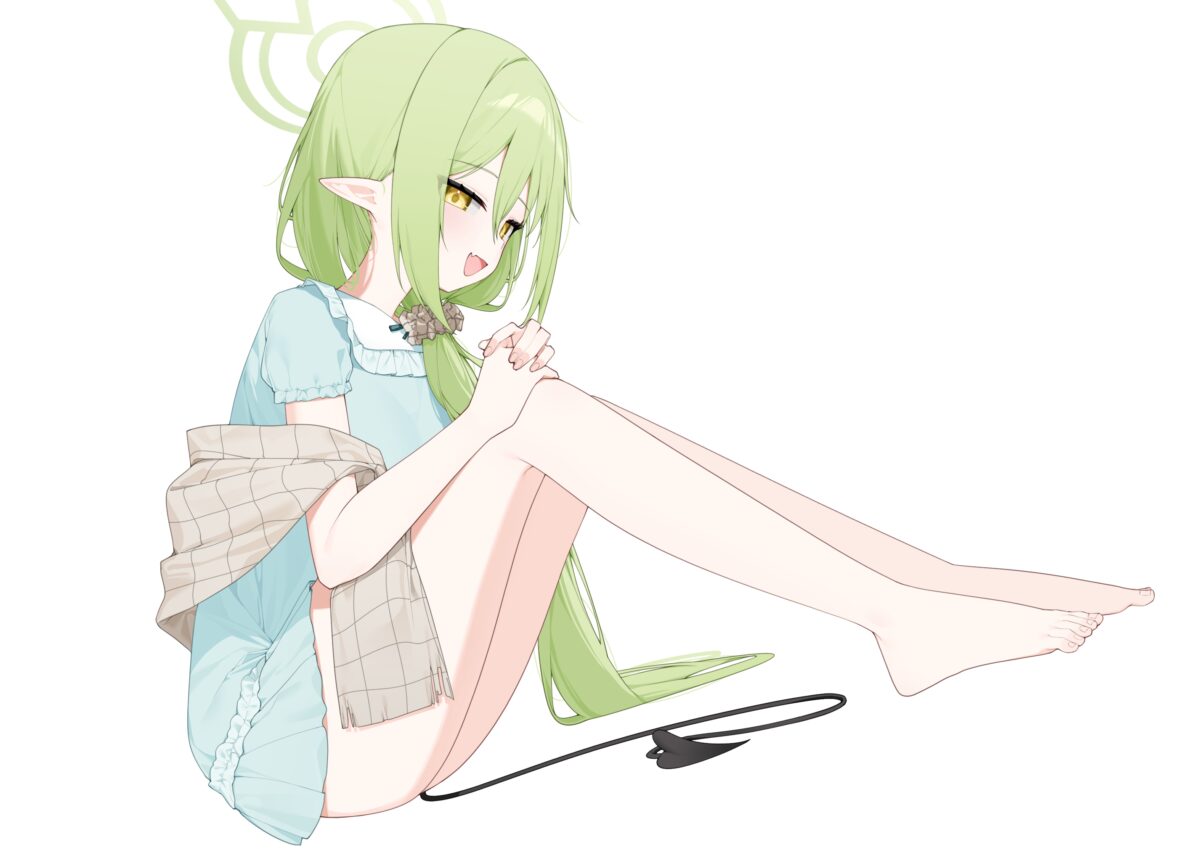 绿色长发女孩壁纸
