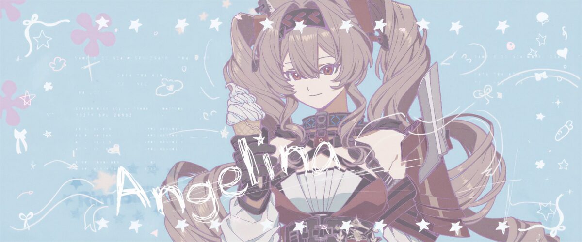 长发双马尾女孩壁纸
