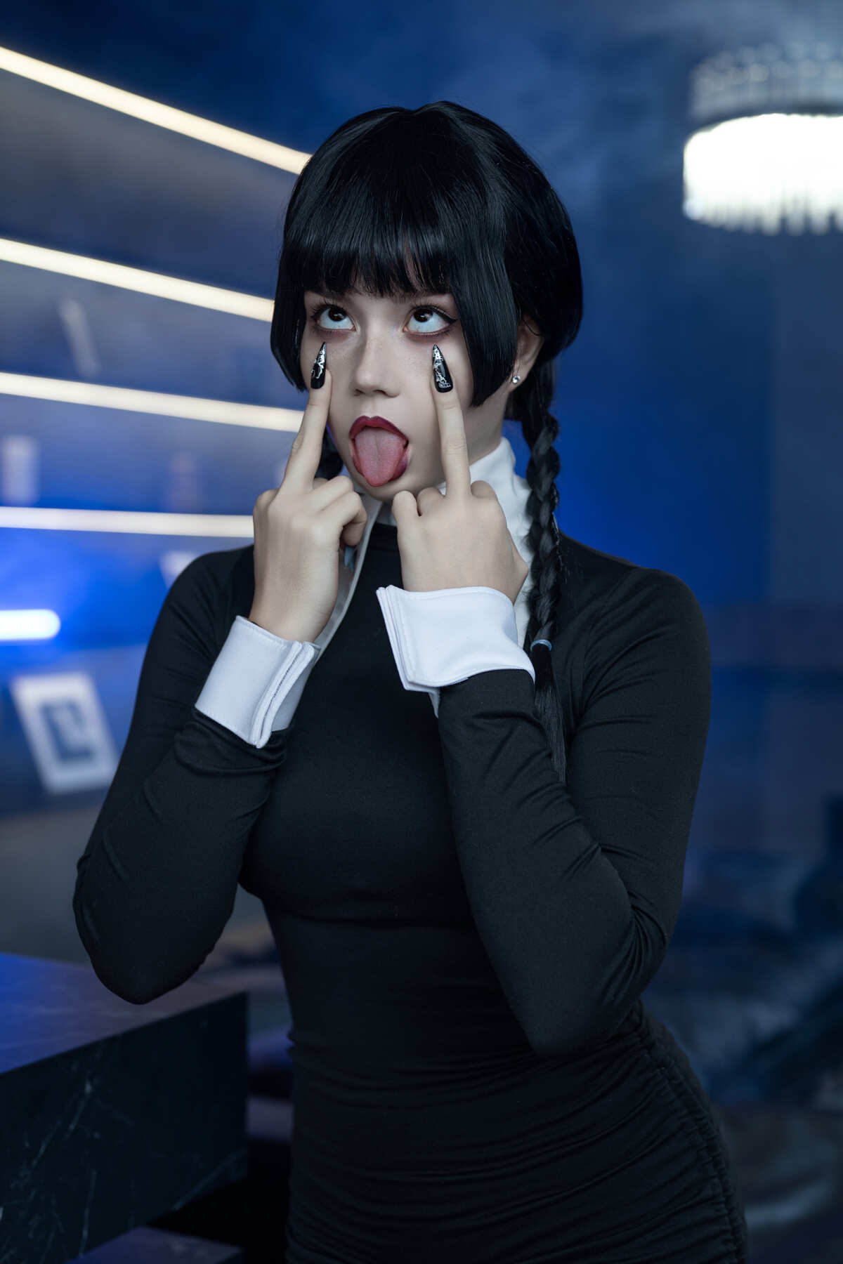 黑色哥特风cosplay