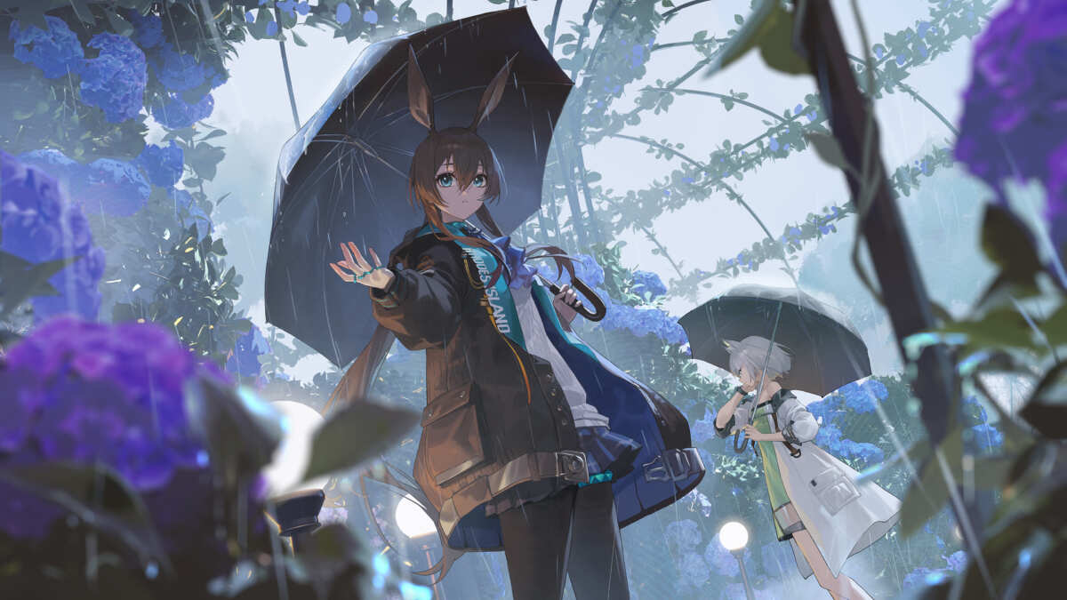 雨中花语