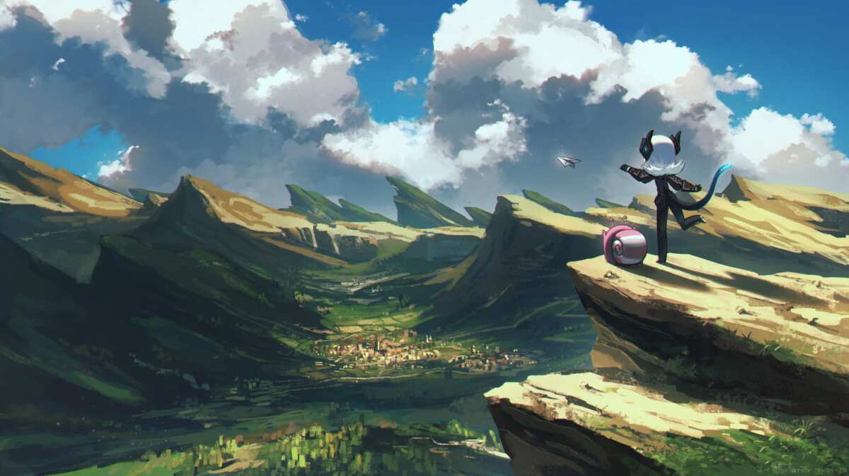 奇幻山景