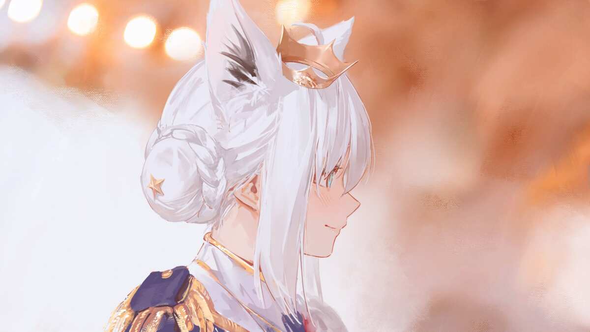 白发狐耳少女
