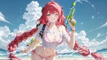 海滩动态壁纸：Ukinami Yuzuha Zenless Zone Z