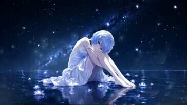 《新世纪福音战士》Ayanami Rei 星夜倒影动态壁纸