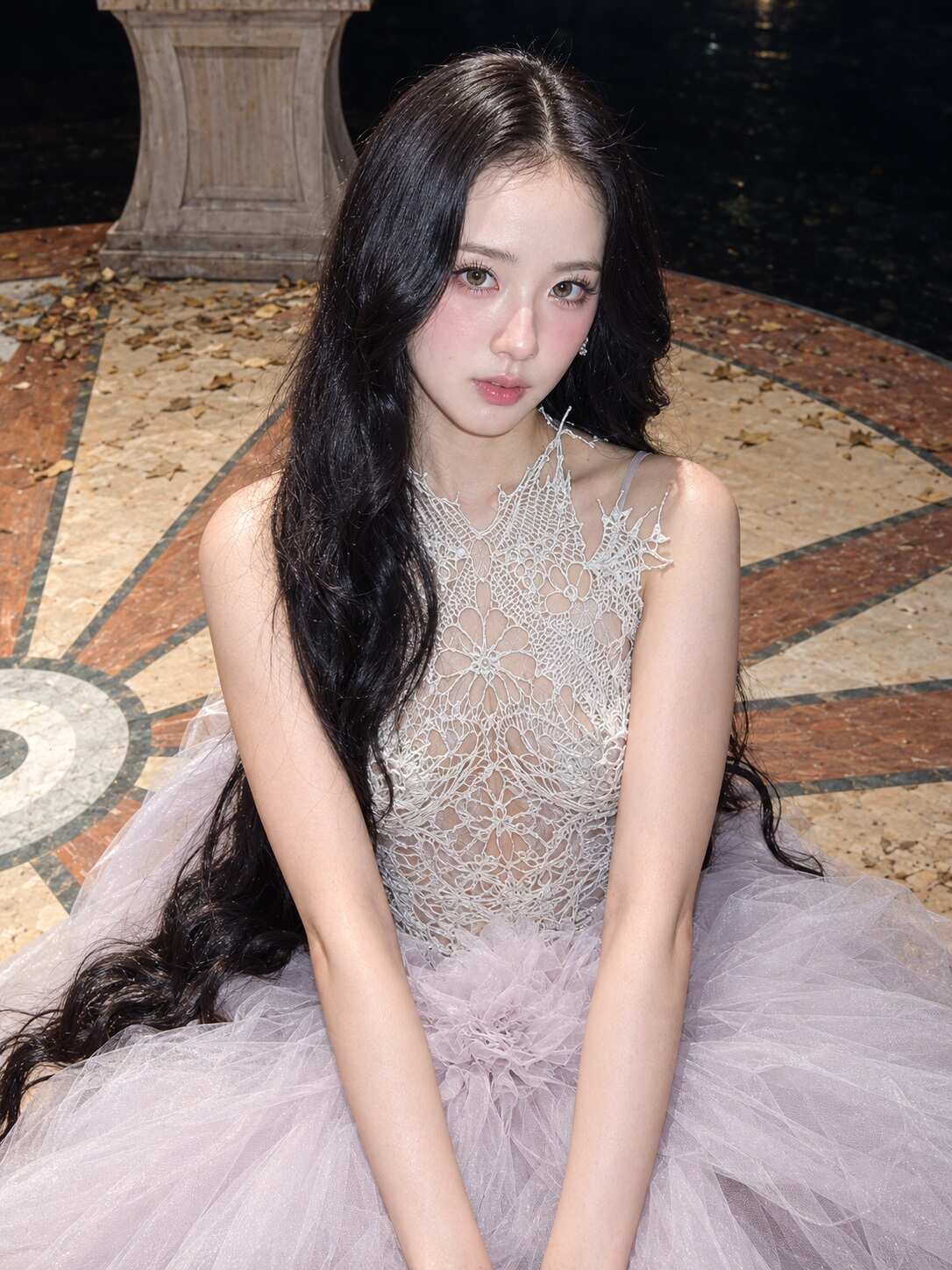优雅长发女生