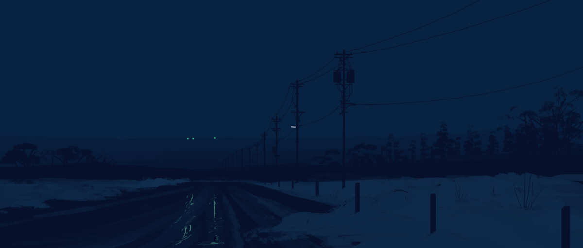 雪夜公路