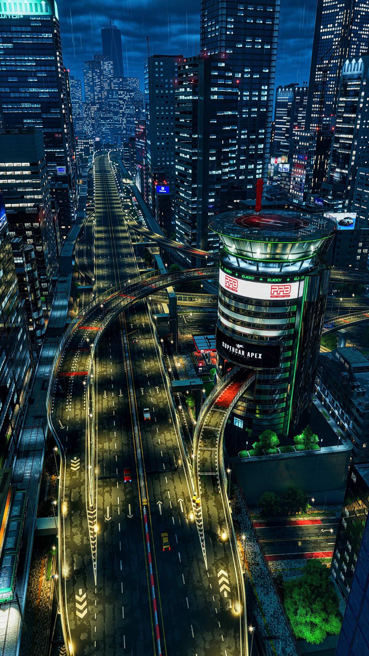未来都市夜景
