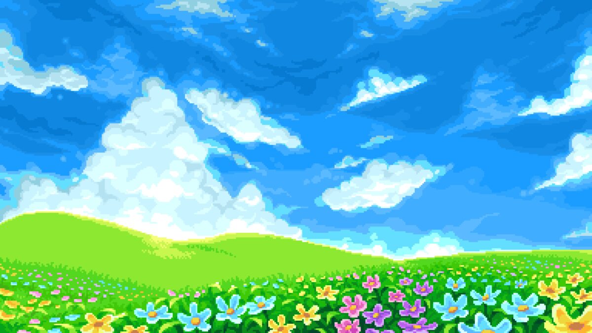 治愈系像素风自然风景