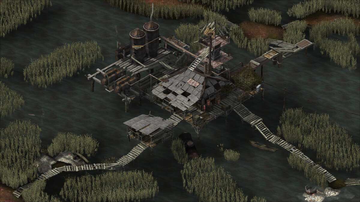 废弃沼泽地工业遗址