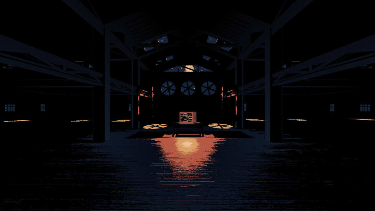 星空下的神秘建筑