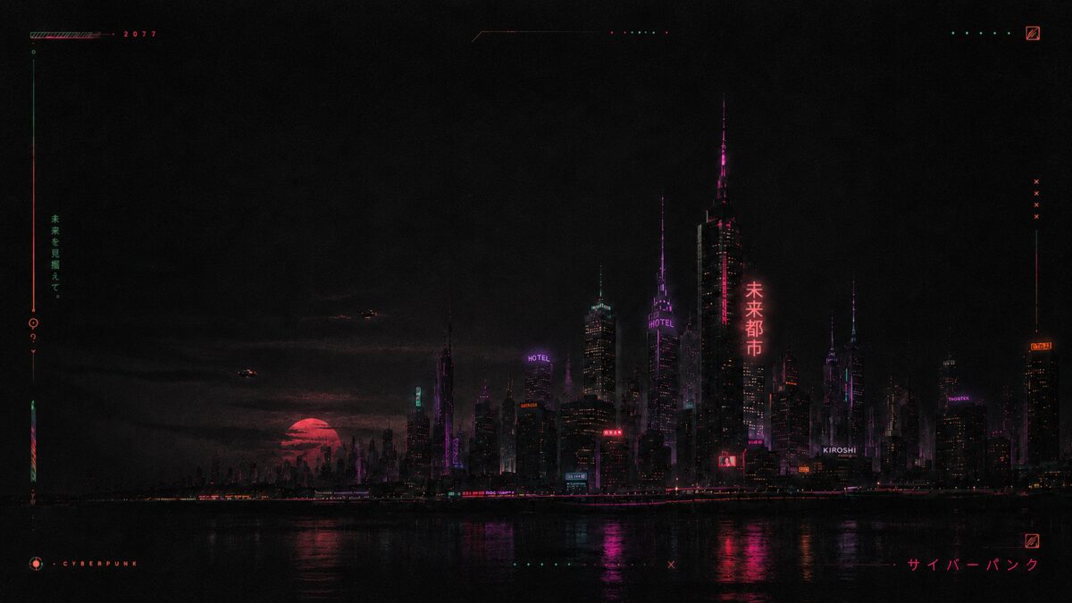 未来都市夜景