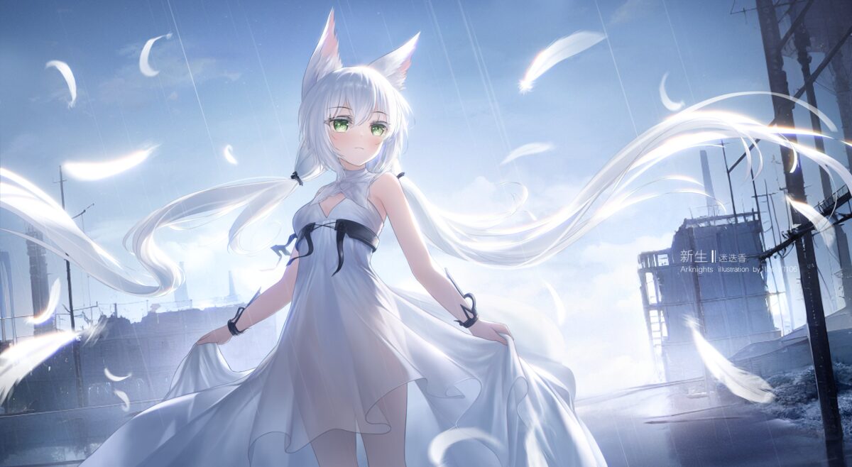白色长发女孩