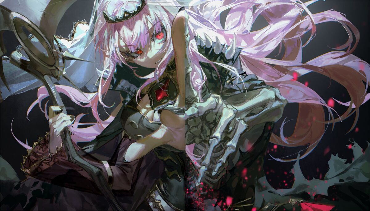 粉发少女