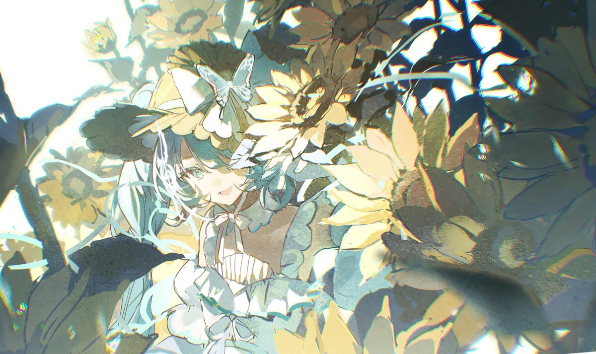 治愈系花朵少女