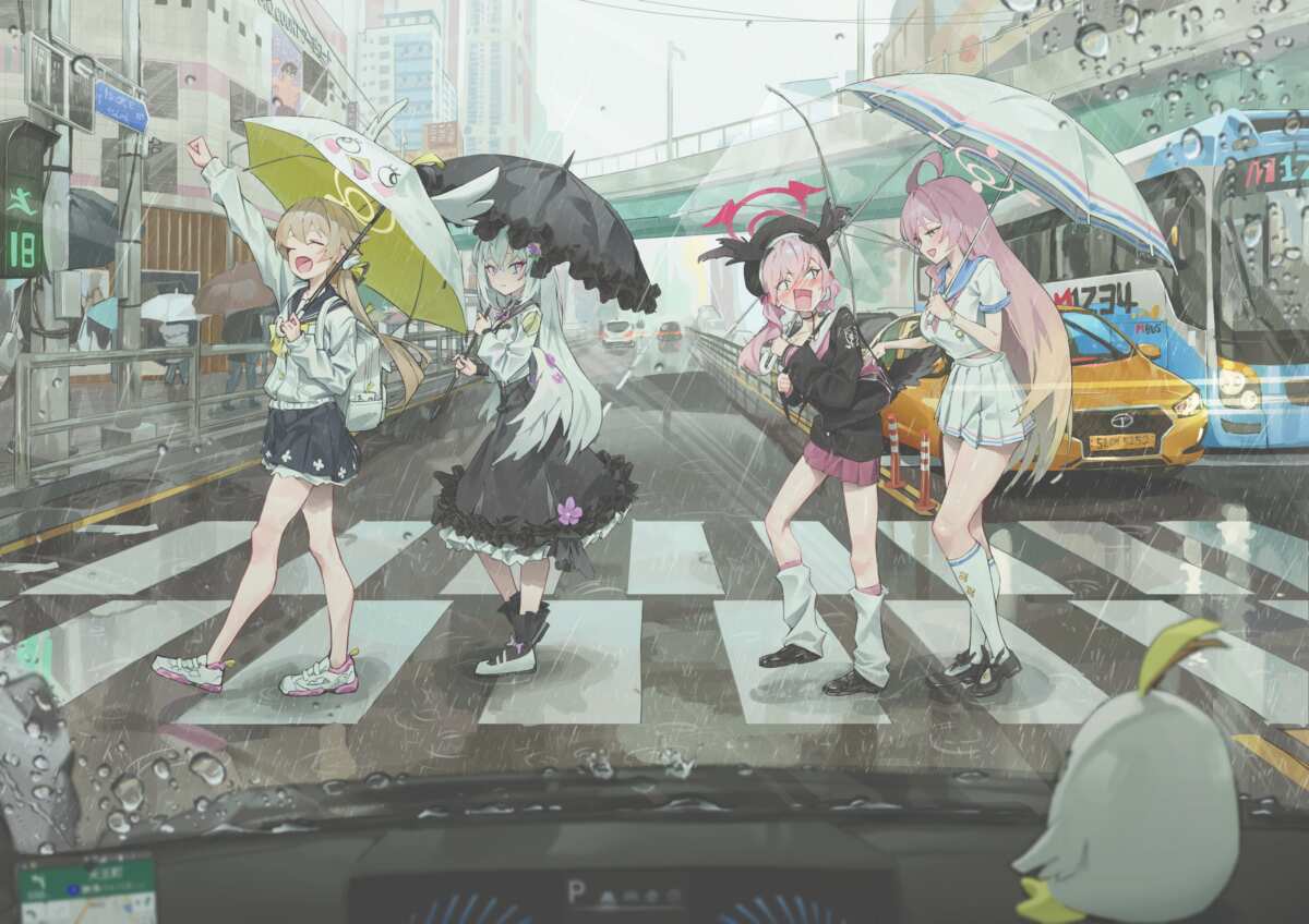 雨中漫步