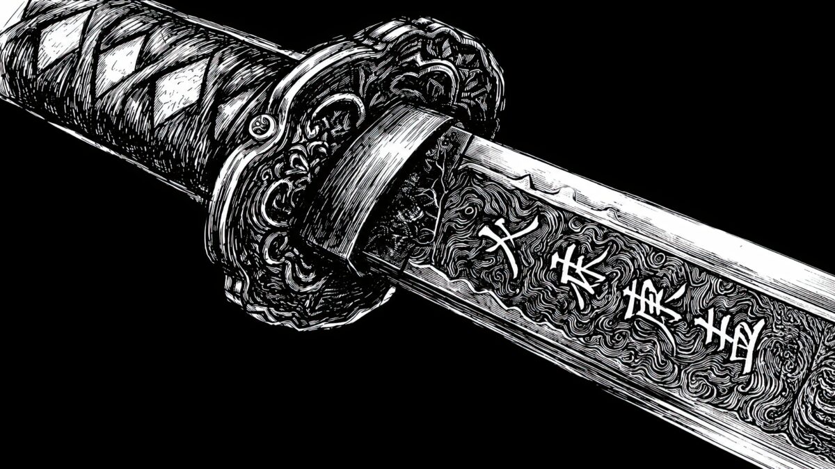 黑金武士刀