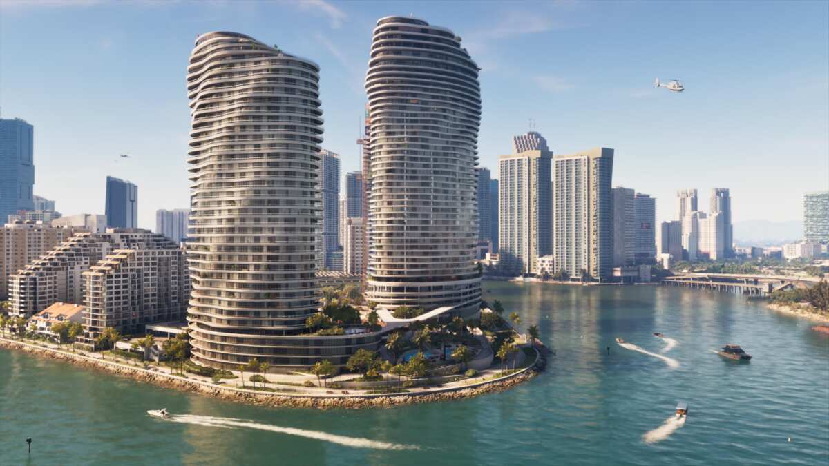 现代都市海滨建筑