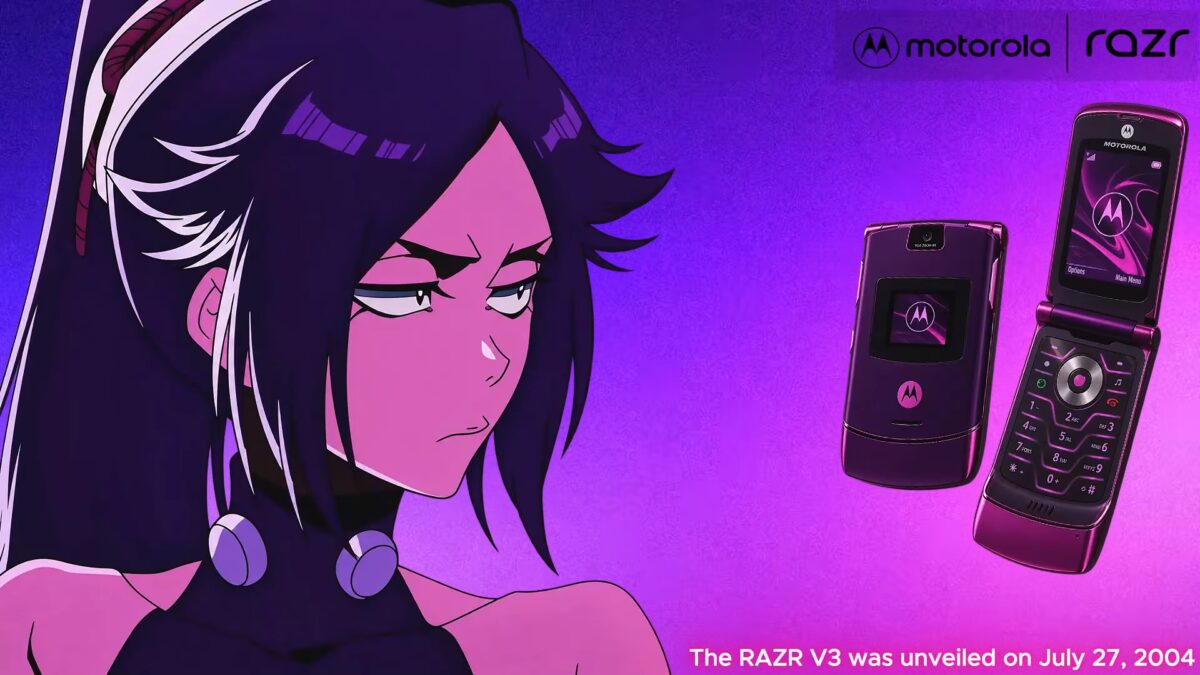摩托罗拉RAZR V3紫色手机壁纸