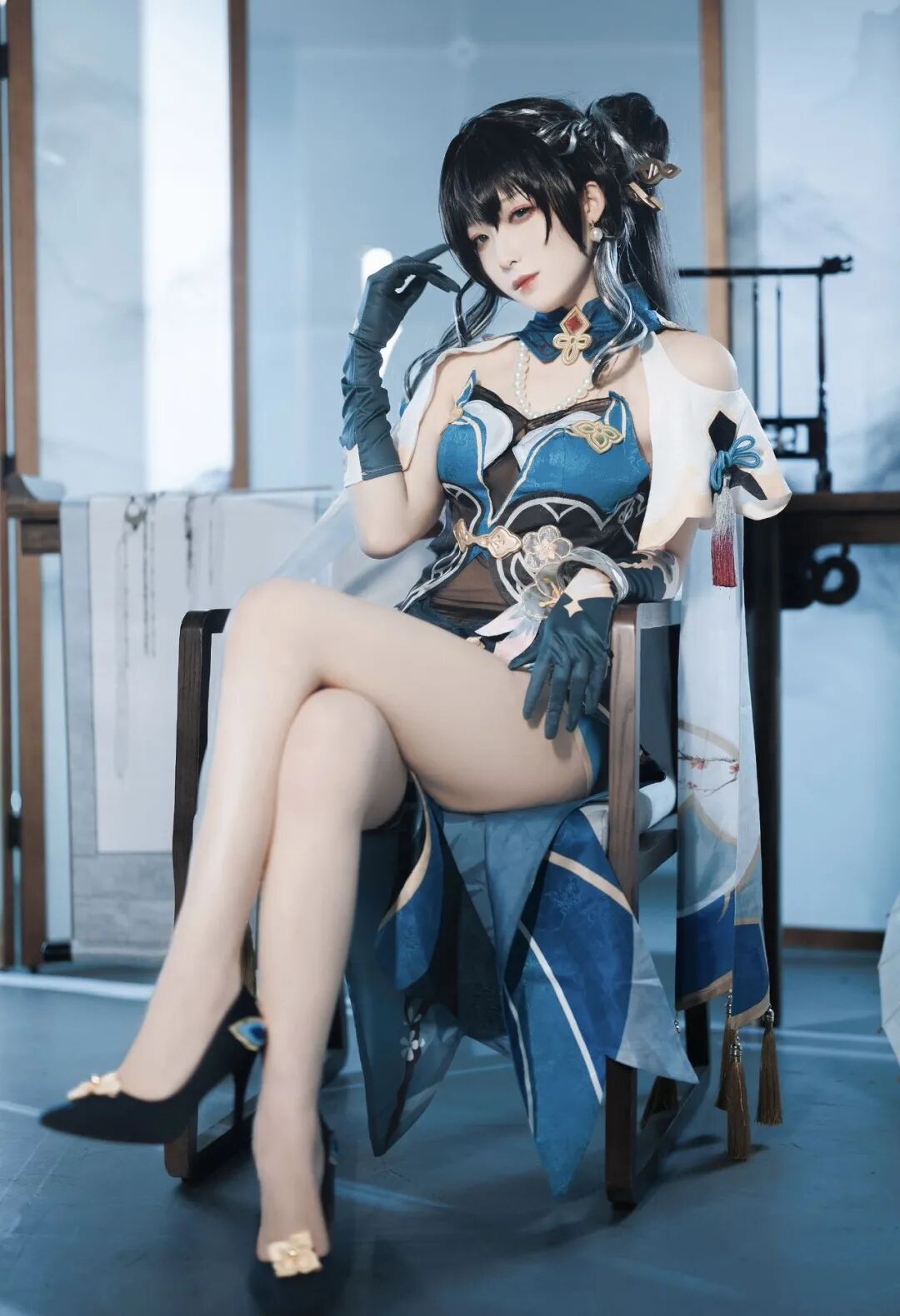 Cosplay写真|封疆疆V|妥妥的腿精呀！