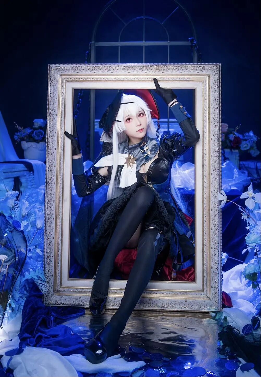 Cosplay写真|Tomoyo酱|钟爱白毛异瞳吖!